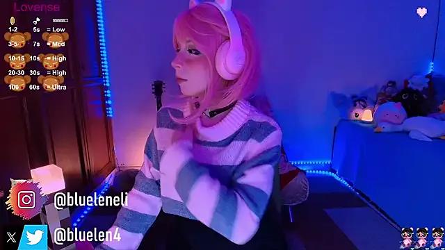 bluelen from StripChat is Freechat